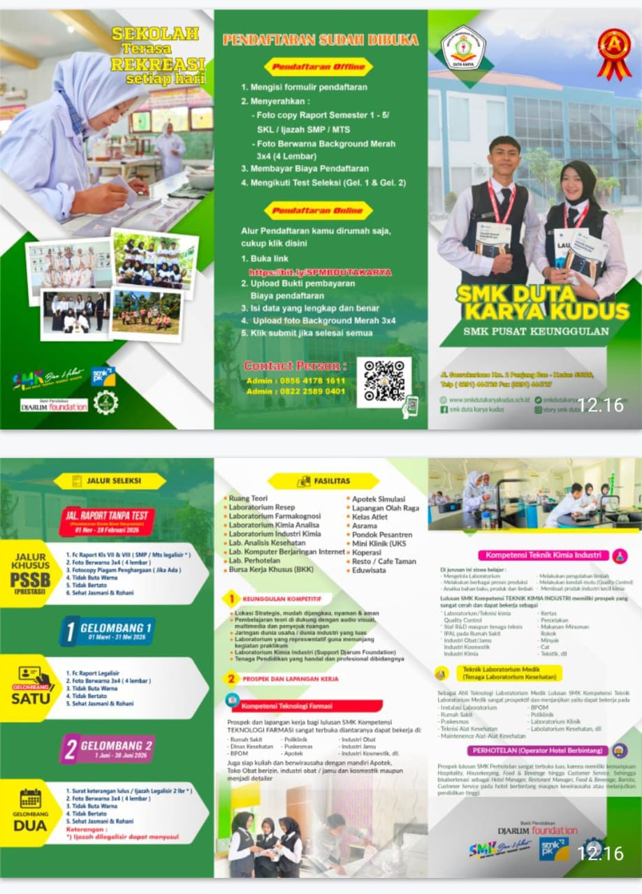 BROSUR SMK DUTA KARYA