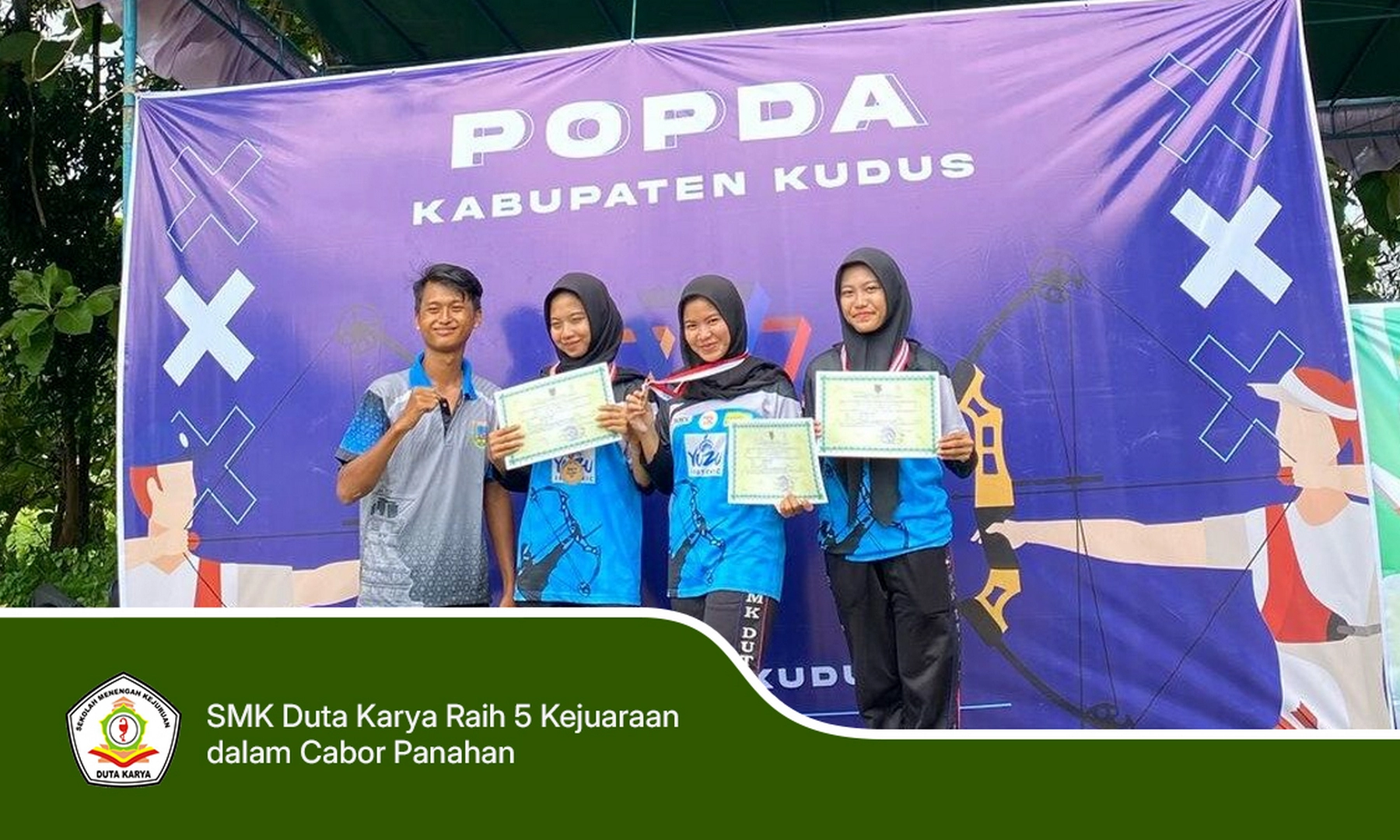 SMK Duta Karya Raih 5 Kejuaraan dalam Cabor Panahan