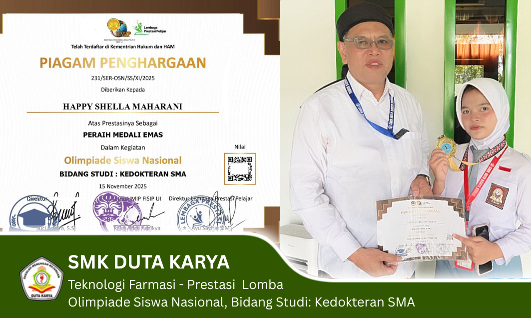 Teknologi Farmasi - Prestasi Lomba Olimpiade Kedokteran SMA